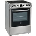 Hoover 4 Hob Burner Vitroceramic Cooker With Oven Silver/Black - SW1hZ2U6MTUwMzI4Nw==