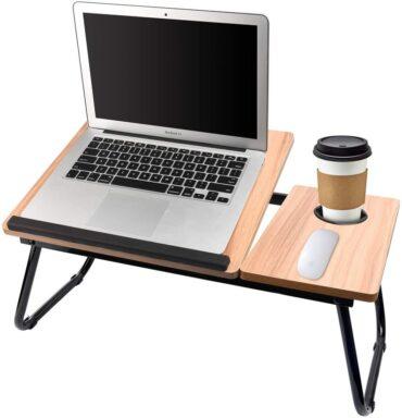 طاولة لابتوب قابلة للتعديل Adjustable Lapdesk Table with Cup Holder