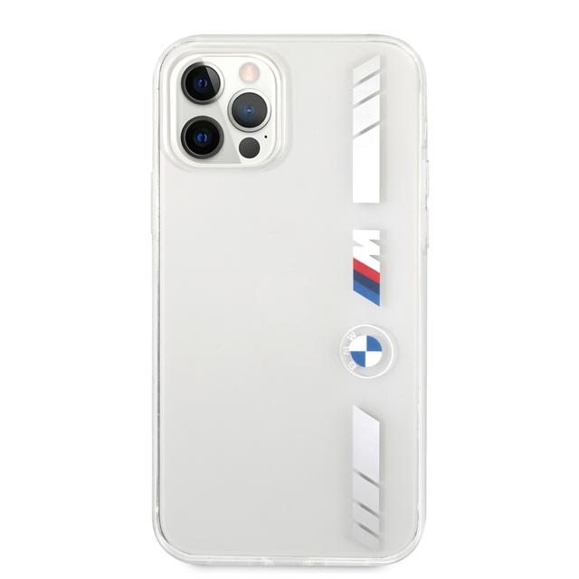 BMW M PC/TPU Silver Stripes Hard Case for iPhone 12 / 12 Pro (6.1") - Transparent - SW1hZ2U6MzE4Mzk0