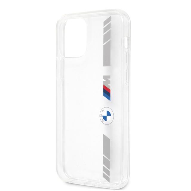 BMW M PC/TPU Silver Stripes Hard Case for iPhone 12 / 12 Pro (6.1") - Transparent - SW1hZ2U6MzE4NDAw
