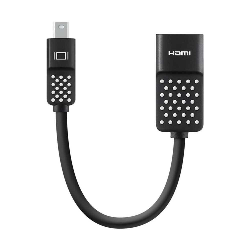 وصلة HDMI بطول 12 سم لون أسود  Belkin Mini DisplayPort to HDMI Adapter