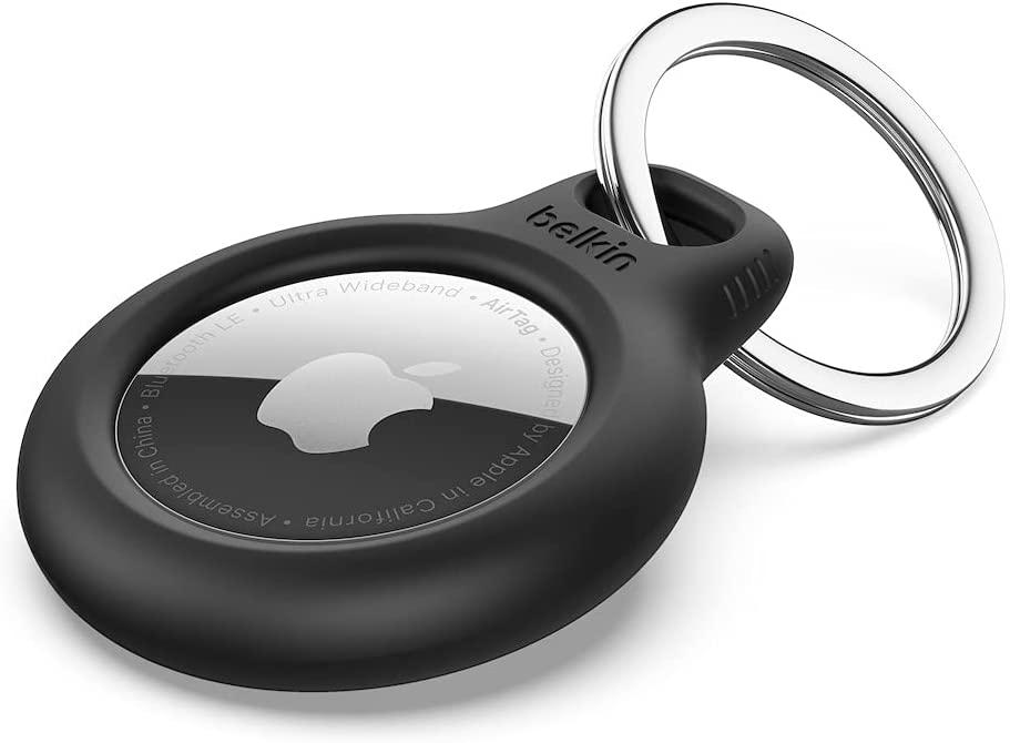 علاقة مفاتيح آبل لون أسود Belkin Secure Holder with Key Ring for Apple Airtag - cG9zdDozMTczODc=