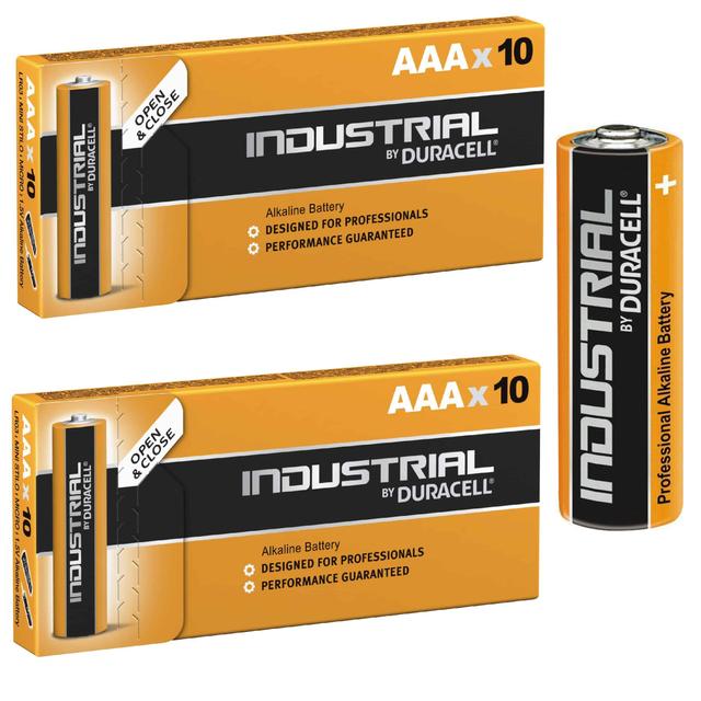 بطاريات 1.5 فولت  Duracell LR03-AAA 1.5V Industrial Alkaline Battery 10 Pieces - SW1hZ2U6MzIwODc5