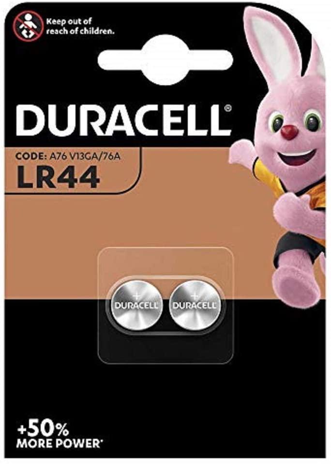 بطاريات 1.5 فولت  Duracell LR44 Alkaline Button Battery Pack of 10