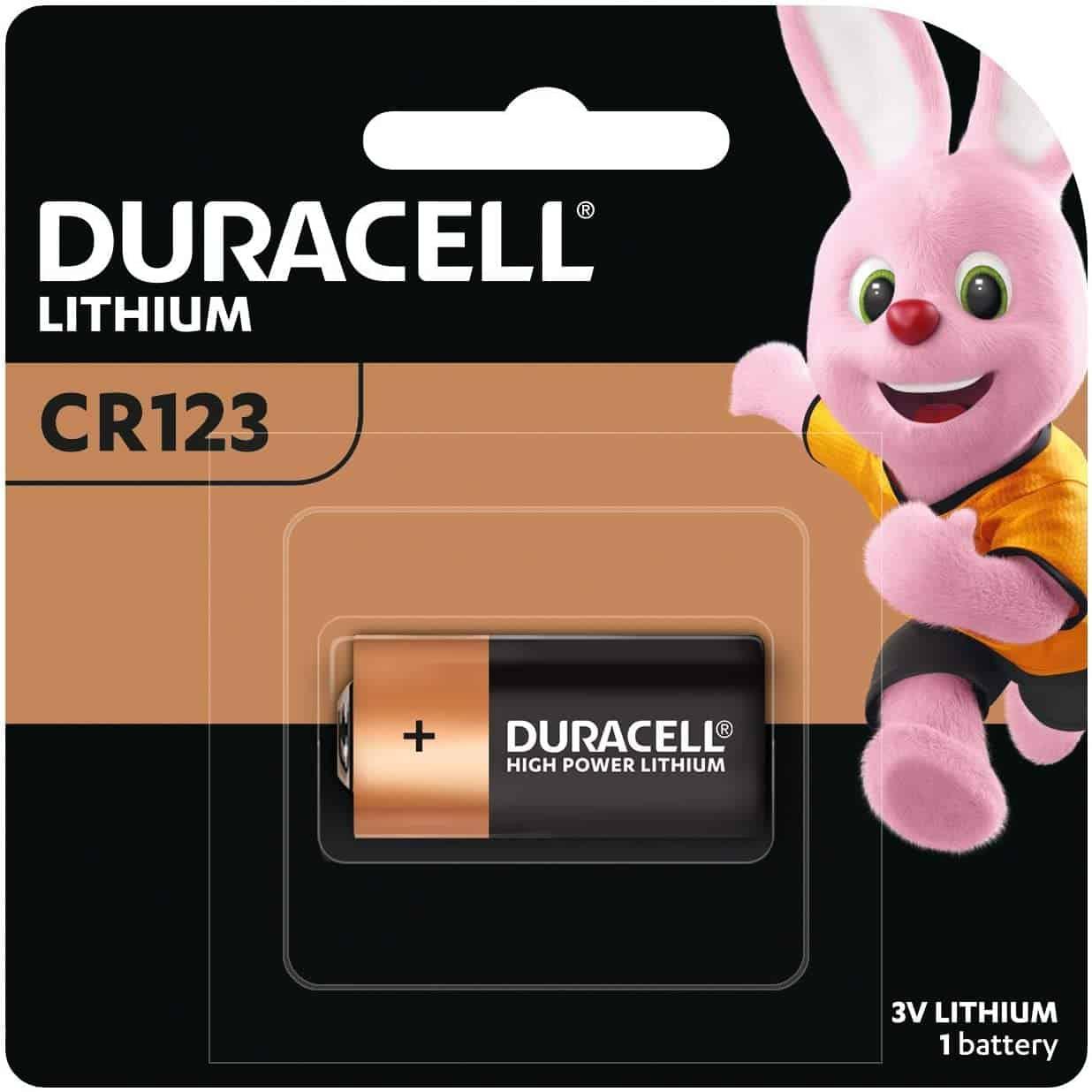 بطاريات ليثيوم  Duracell Ultra DL123 3V Lithium Battery Pack of 5