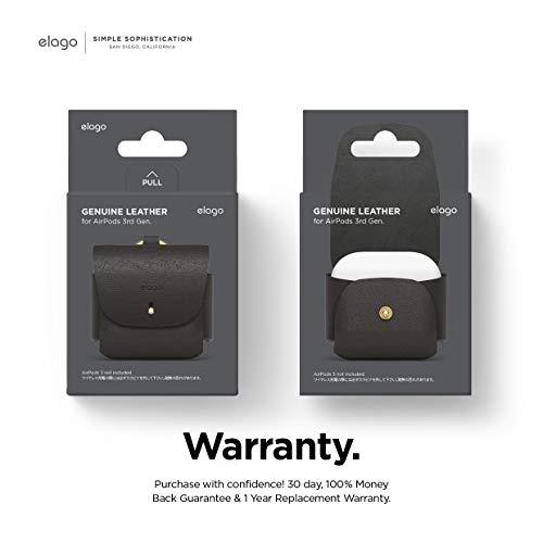 Elago Airpods 3 Leather Case - Black - SW1hZ2U6MzE3OTI4