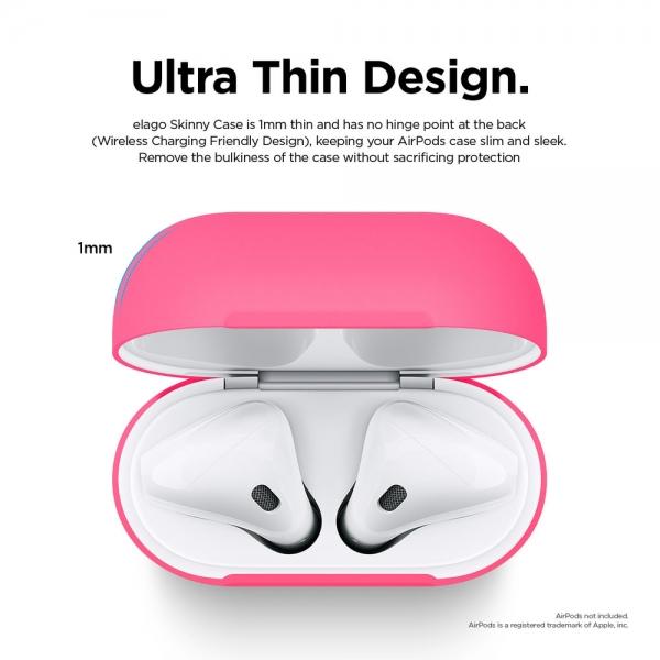 Elago Basic Skinny Case for Apple Airpods - Neon Hot Pink - SW1hZ2U6MzE3Njgw