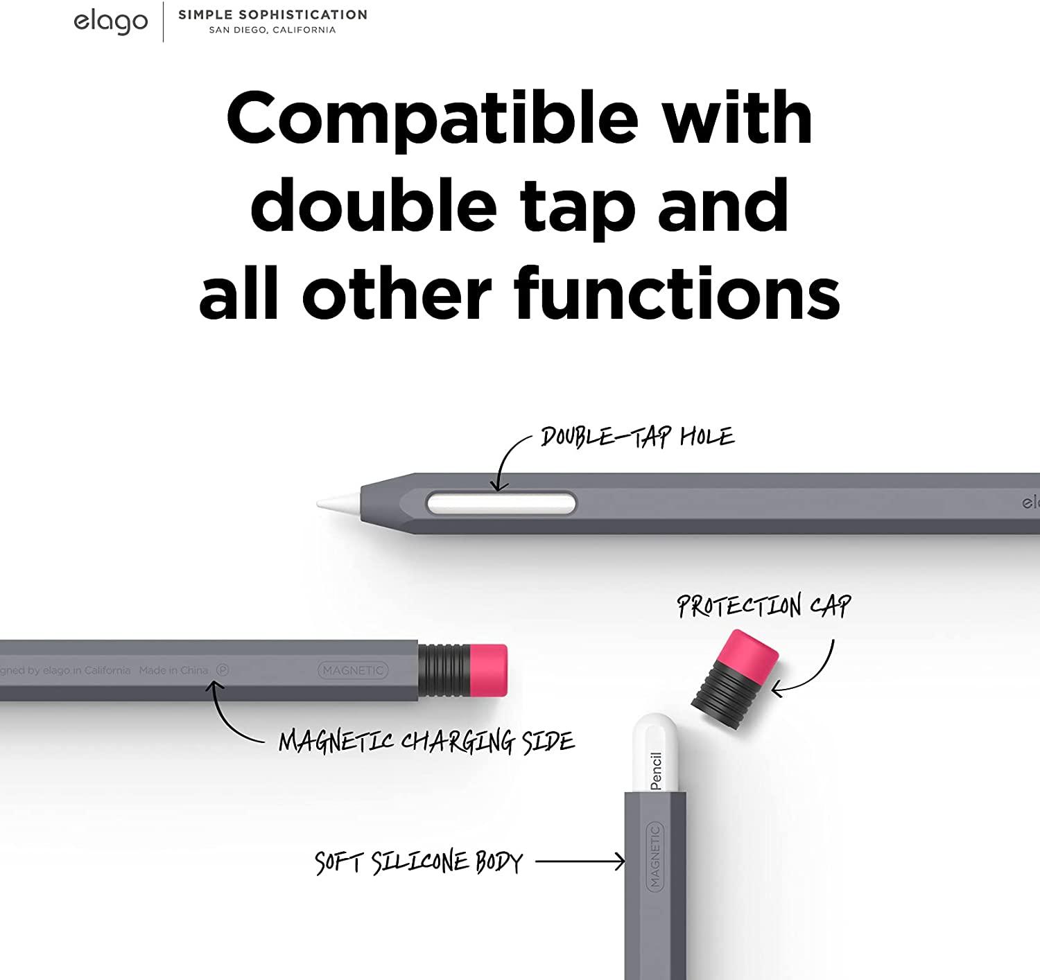 كفر لون رمادي لقلم آبل Elago Classic Case for Apple Pencil 2nd Generation - cG9zdDozMTc4OTI=
