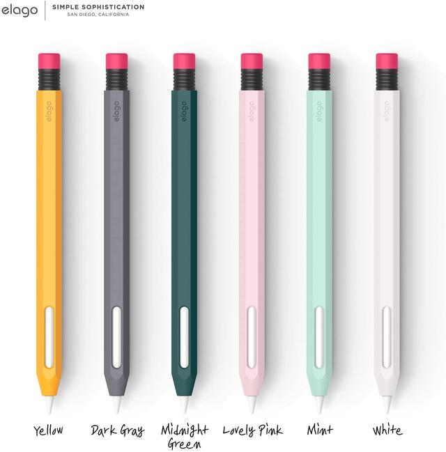 كفر لون رمادي لقلم آبل Elago Classic Case for Apple Pencil 2nd Generation - SW1hZ2U6MzE3ODk2