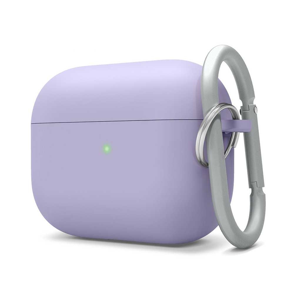 كفر لون بنفسجي فاتح غير لامع لسماعات آبل Elago Case for Apple Airpods Pro - Lavender