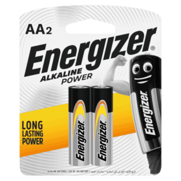 بطارية AA حزمة 4في1 LR6 AA 1.5V Alkaline Battery,  2 Packet / 4 Pieces - Energizer