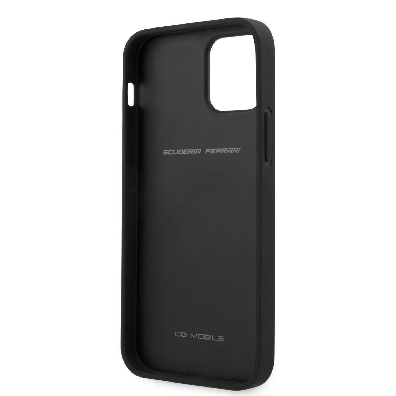 كفر جلد لون بني Ferrari Case for iPhone 12 / 12 Pro (6.1") - cG9zdDozMTcyNDE=