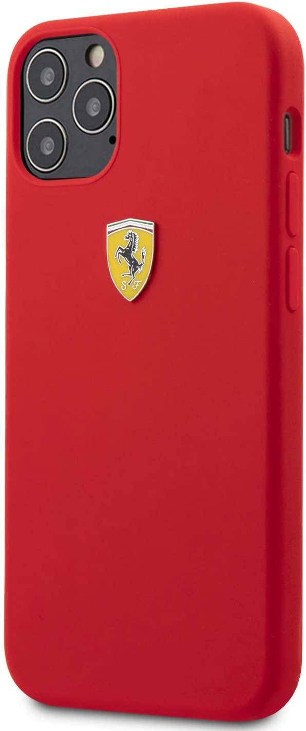 كفر لون أحمر Ferrari Case for iPhone 12 / 12 Pro (6.1") - Red - cG9zdDozMTY3MzM=
