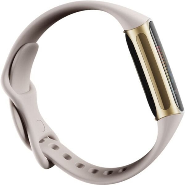 سوار فيت بيت للياقة البدنية ستانلس ستيل مقاومة للماء قياس معدل ضربات القلب Fitbit Heart Rate Tracker Water Resistant Stainless Steel Fitness Wristband