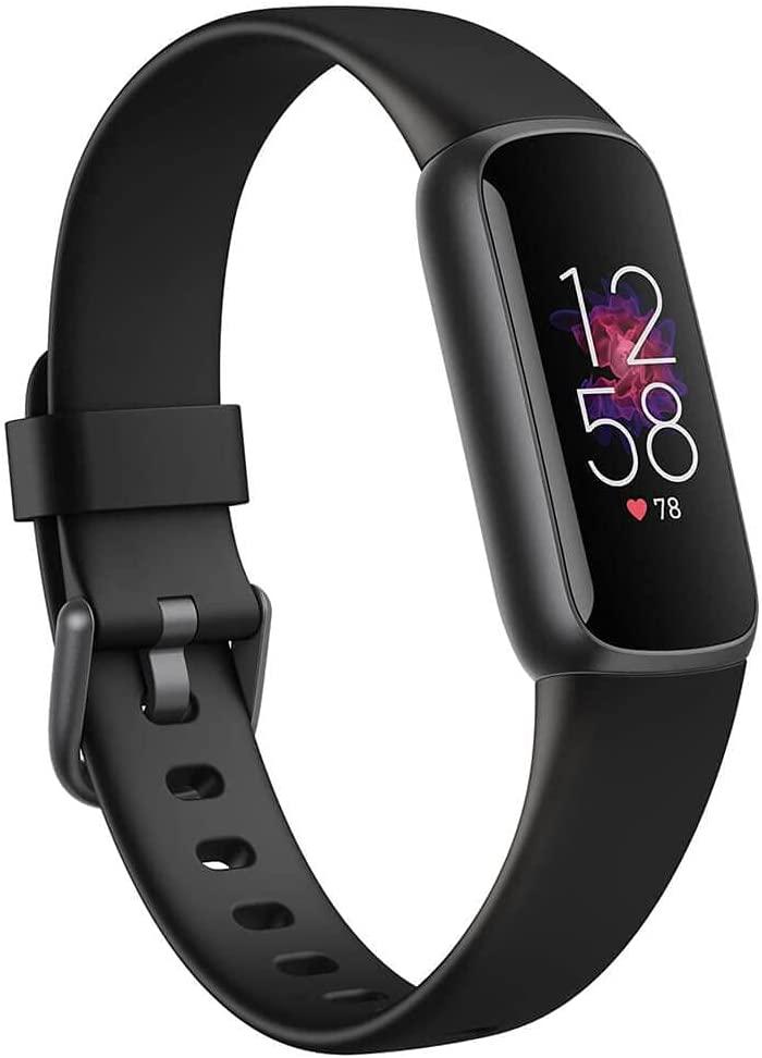 ساعة ذكية  لون أسود Fitbit Luxe Fitness and Wellness Tracker