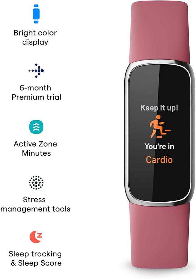 ساعة ذكية لون زهري Fitbit Luxe Fitness and Wellness Tracker - SW1hZ2U6MzE3Mjgx