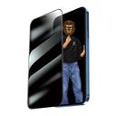 Green Lion Green 9H Steve Privacy Full Glass Screen Protector for iPhone 12 / 12 Pro ( 6.1" ) - Black - SW1hZ2U6MzEzODMw
