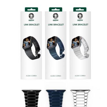سوار ساعة ابل اسود Acero Correa Link Bracelet for Apple Watch 42 / 44mm من Green