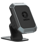 حامل جوال للسيارة مغناطيس 360 درجة أسود جرين ليون Green Lion Green Magnetic Black 360" Car Phone Holder - SW1hZ2U6MzA5NzE3