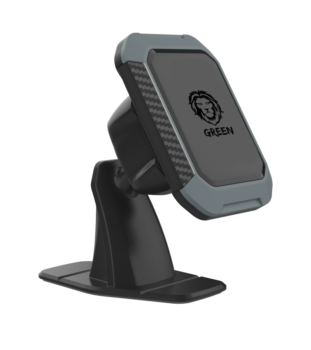 حامل جوال للسيارة مغناطيس 360 درجة أسود جرين ليون Green Lion Green Magnetic Black 360" Car Phone Holder - 7}