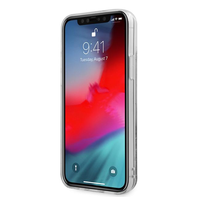 كفر موبايل لون ذهبي  Liquid Glitter Big 4G Hard Case for iPhone 12 Pro - Guess - SW1hZ2U6MzExNDE4