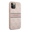 Guess PU 4G Stripe Hard Case for iPhone 12 / 12 Pro ( 6.1" ) - Pink - SW1hZ2U6MzExNjYz