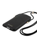 Guess Saffiano Classic Pouch Case with Cord for iPhone 12 / 12 Pro ( 6.1" ) - Black - SW1hZ2U6MzExMjMy