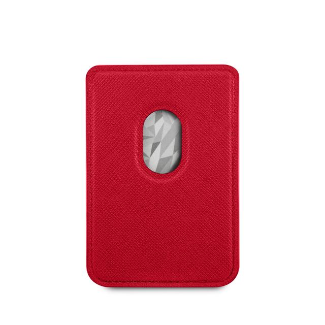 محفظة ايفون مفناطيسية - احمر Guess - Script Wallet Cardslot with Magsafe for Iphone 12 /12 Mini /12 Pro /12 Pro Max - SW1hZ2U6MzEwMDY1