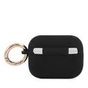 Guess Silicone Printed Script Case with Ring for Airpods Pro - Black - SW1hZ2U6MzEyNDc2