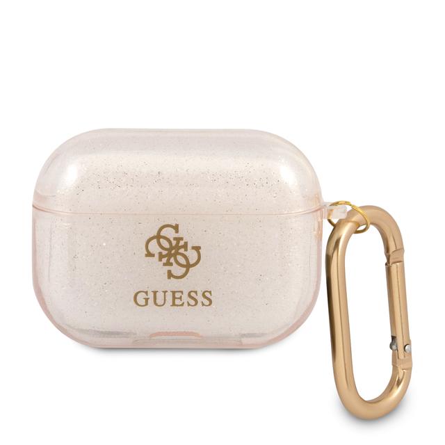 Guess TPU Colored Glitter Case for Airpods Pro - Gold - SW1hZ2U6MzEyNDUw