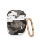 Guess TPU Shinny Camouflage Case for Airpods 1/2 - Black - SW1hZ2U6MzEyNjQ4