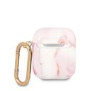 Guess TPU Shinny New Marble Case for Airpods 1/2 - Pink - SW1hZ2U6MzEyNjA4