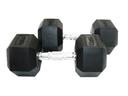 Harley Fitness 15kgs Rubber Coated Fixed hex Dumbbell Set - SW1hZ2U6MzE5ODQy