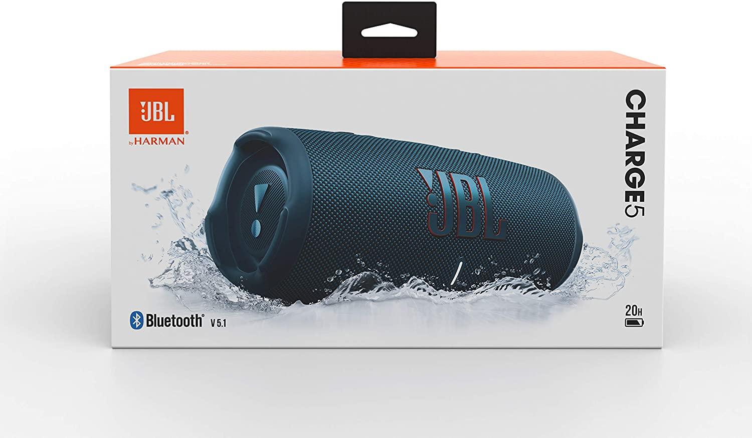 مكبر صوت لاسلكي مقاوم للماء لون أزرق JBL Charge5 Splashproof Portable Bluetooth Speaker - JBL - cG9zdDozMTgwODg=