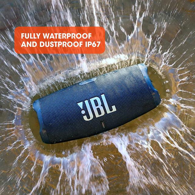JBL Charge5 Splashproof Portable Bluetooth Speaker - Blue - SW1hZ2U6MzE4MDk2