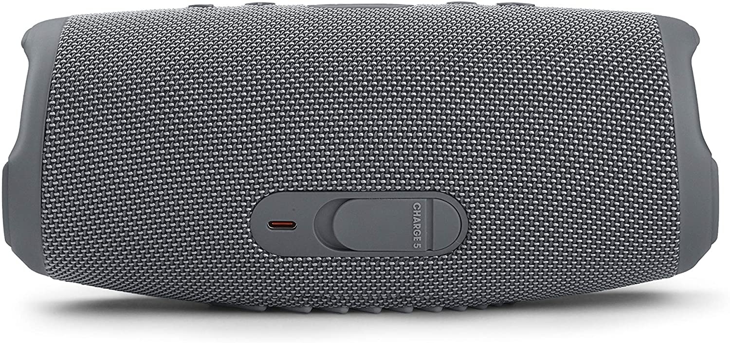 مكبر صوت لاسلكي مقاوم لون رمادي JBL Charge5 Splashproof Portable Bluetooth Speaker - JBL - 4}