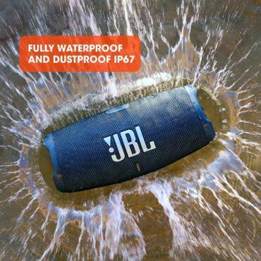 مكبر صوت لاسلكي مقاوم لون رمادي JBL Charge5 Splashproof Portable Bluetooth Speaker - JBL - 7}