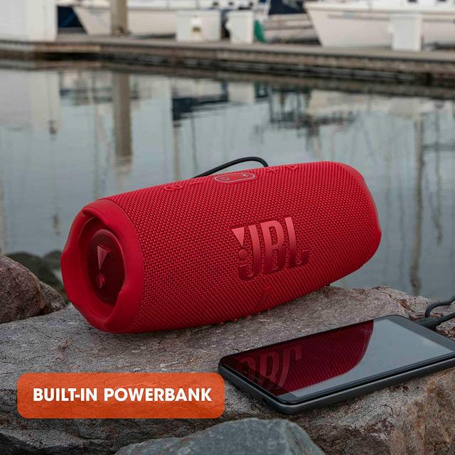 مكبر صوت لاسلكي مقاوم للماء لون زيتي JBL Charge5 Splashproof Portable Bluetooth Speaker - JBL - SW1hZ2U6MzE4MDc0
