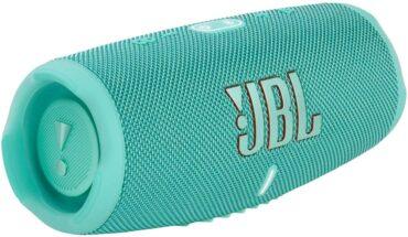 مكبر صوت لاسلكي مقاوم للماء لون فيروزي JBL Charge5 Splashproof Portable Bluetooth Speaker - JBL - 2}