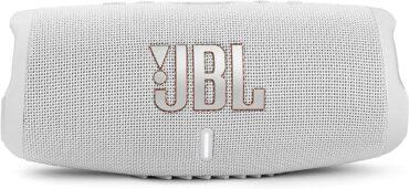 مكبر صوت لاسلكي مقاوم لون أبيض JBL Charge5 Splashproof Portable Bluetooth Speaker - JBL - 1}