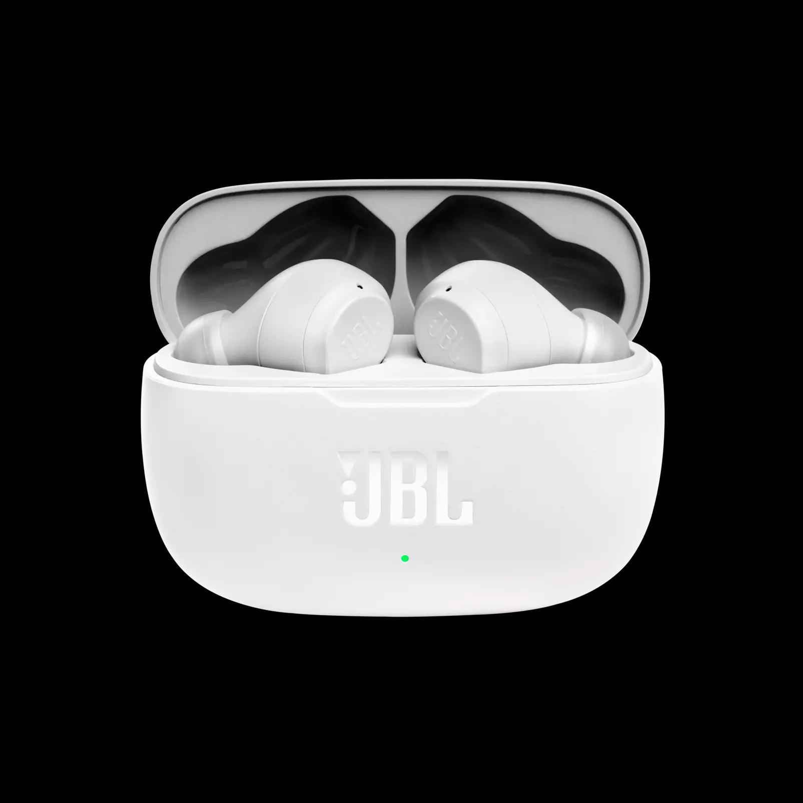 سماعات بلوتوث قابلة للشحن لون أبيض JBL Wave 200TWS True Wireless In-Ear Headphones - JBL