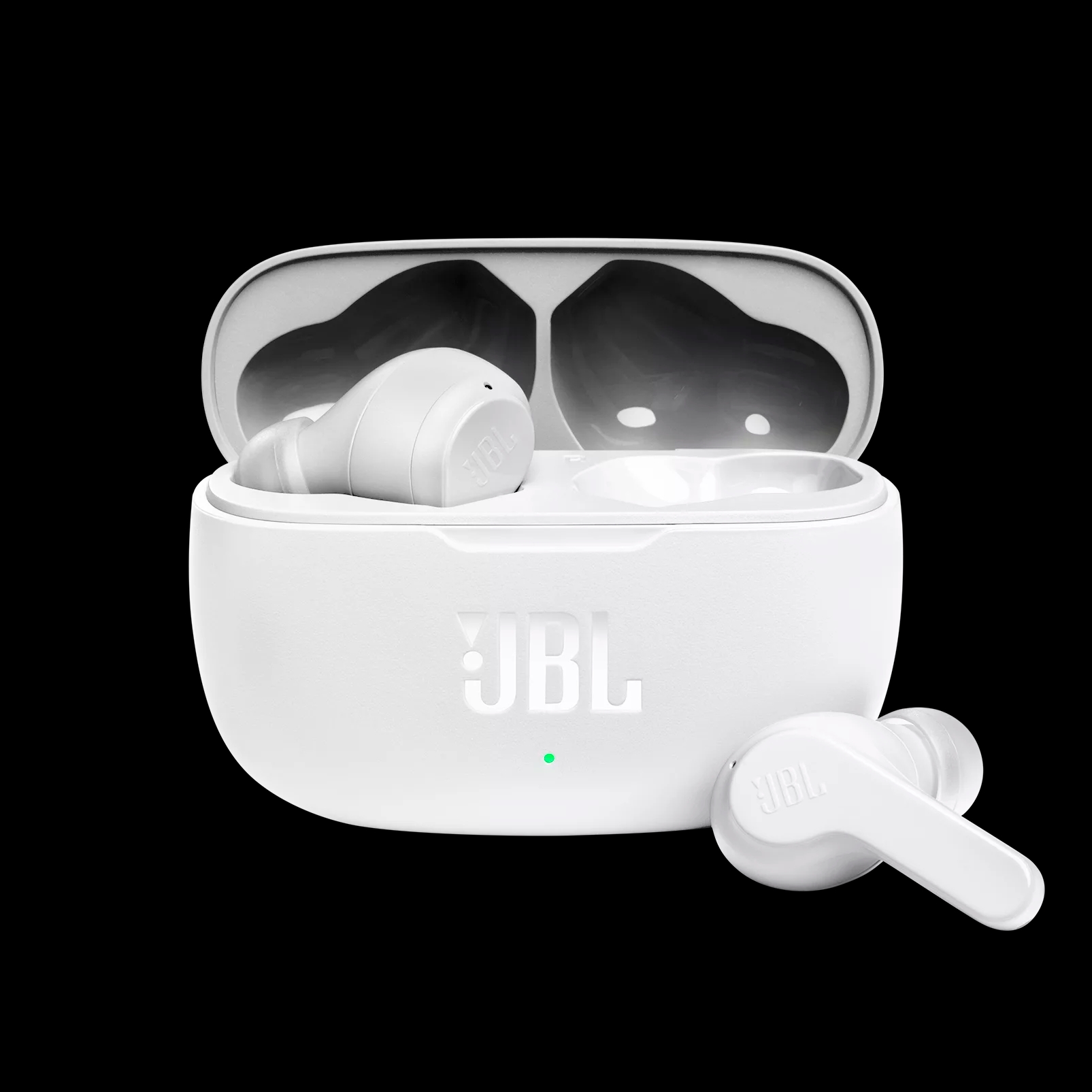 سماعات بلوتوث قابلة للشحن لون أبيض JBL Wave 200TWS True Wireless In-Ear Headphones - JBL