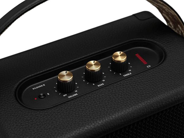 Marshall Kilburn II Wireless Stereo Speaker - Black/Brass - SW1hZ2U6MzA5OTM3