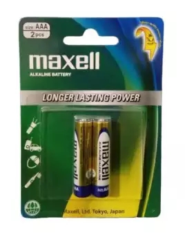 بطاريات 1.5 فولت  Maxell LR03 AAA Alkaline Battery, 2 Packet / 4 Pieces