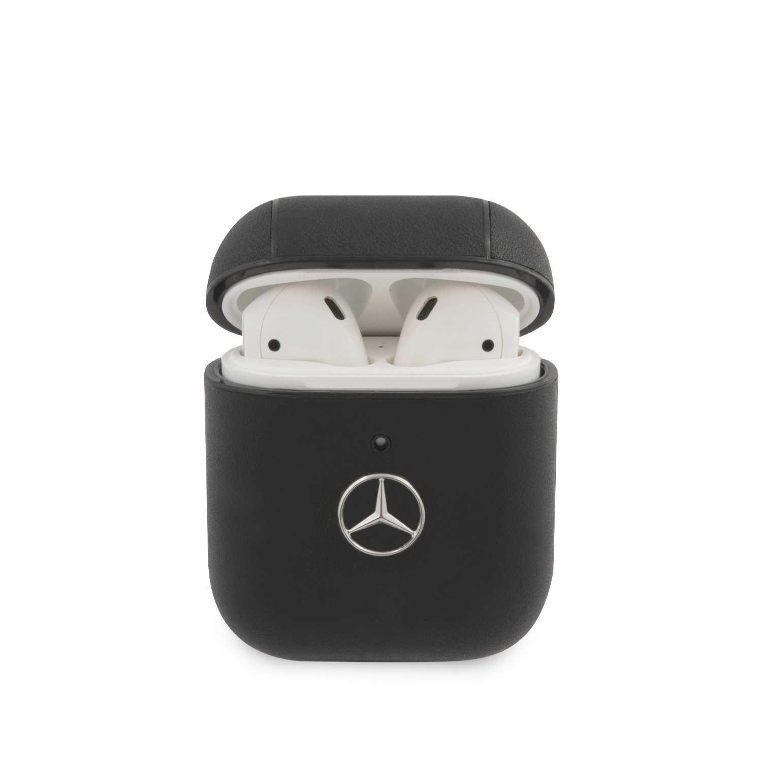 كفر سماعة ابل Airpods لون أسود Leather Case Airpods - Mercedes-Benz