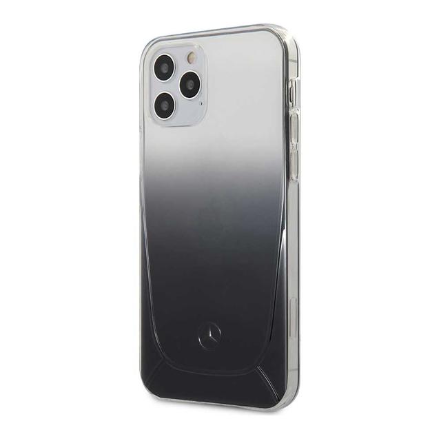 كفر سيلكون لهاتف  iPhone 12 / 12 Pro لون أسود متدرج Transparent Case Embossed 2 for  iPhone 12 / 12 Pro - Mercedes-Benz - SW1hZ2U6MzA5NDE5