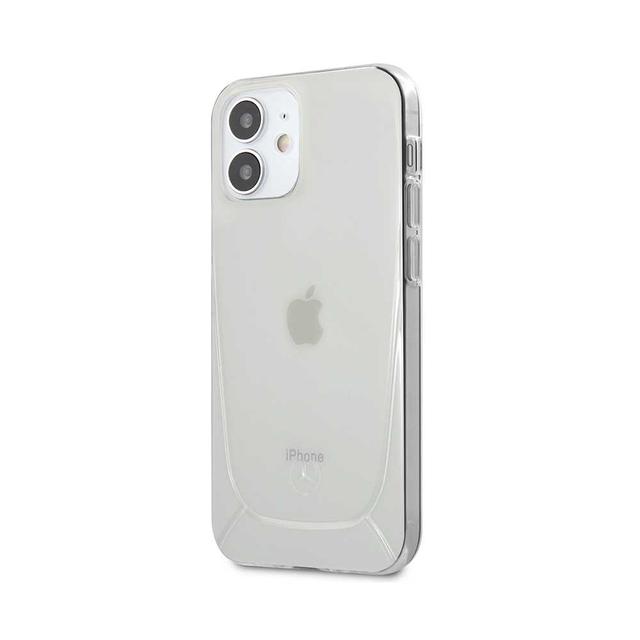 كفر سيلكون لهاتف iPhone 12 Mini لون أبيض Transparent Case Embossed 2 for iPhone 12 Mini - Mercedes-Benz - SW1hZ2U6MzA5MjE1