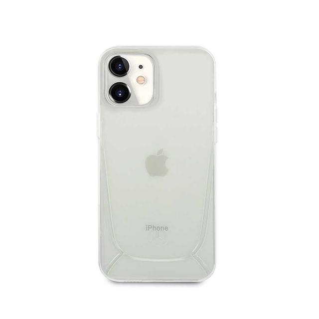 كفر سيلكون لهاتف iPhone 12 Mini لون أبيض Transparent Case Embossed 2 for iPhone 12 Mini - Mercedes-Benz - SW1hZ2U6MzA5MjE3