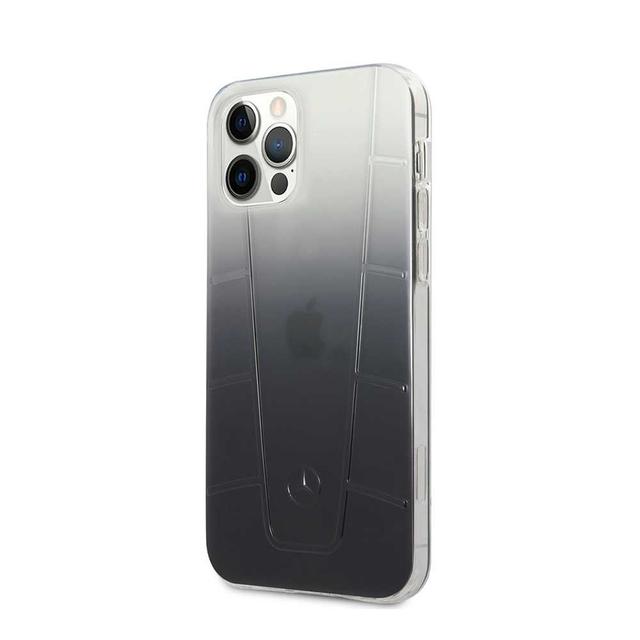 كفر سيلكون لهاتف iPhone 12 / 12 Pro لون أسود متدرج Transparent Case Embossed 2 for iPhone 12 / 12 Pro - Mercedes-Benz - SW1hZ2U6MzA5MzYz