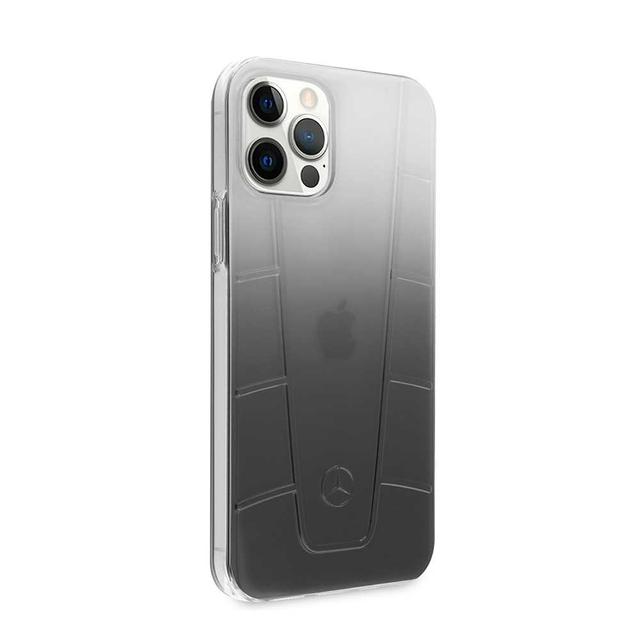 كفر سيلكون لهاتف iPhone 12 / 12 Pro لون أسود متدرج Transparent Case Embossed 2 for iPhone 12 / 12 Pro - Mercedes-Benz - SW1hZ2U6MzA5MzY3
